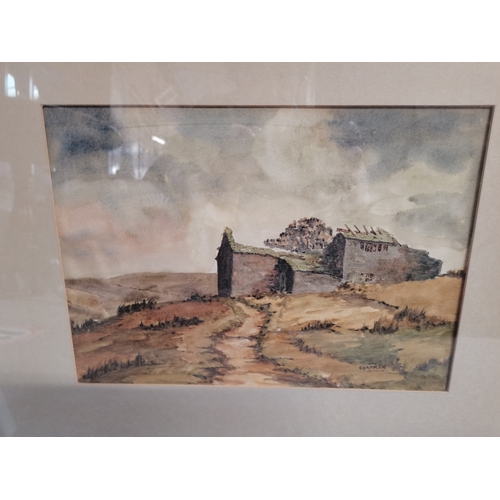 727 - Watercolour by S Chapman and watercolour by Dransfield