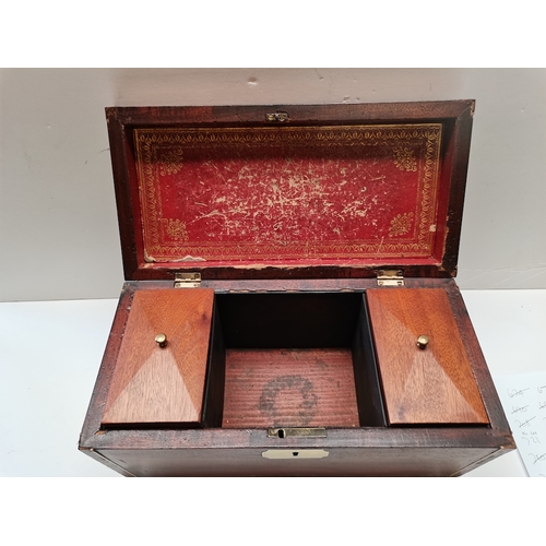 759c - Antique Mahogany tea box