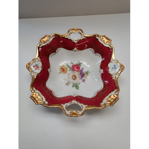 759f - Bavarian floral gilt very attractive