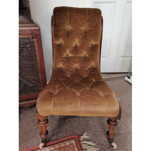 790 - Antique Mahogany nursing chair