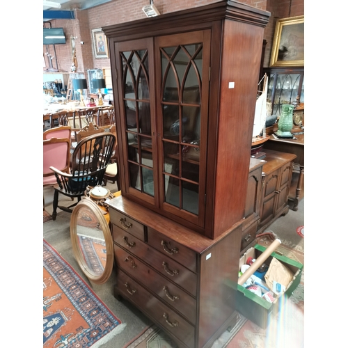 913 - Antique small Georgian style 4 ht chest