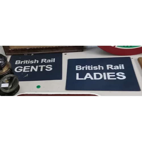 151 - 2 x British Rail metal signs 