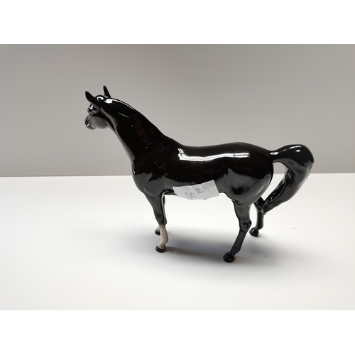 82a - Beswick Arab horse Xayal in black gloss (rare)