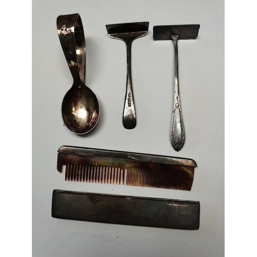 655 - Collection of jewellery, silver letter opener, etc.