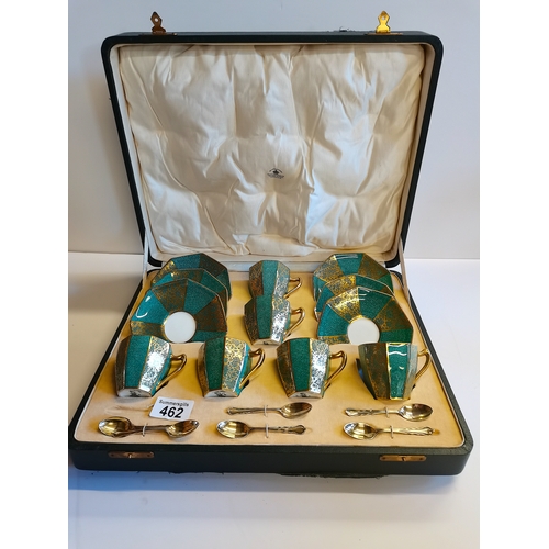 462 - Boxed Royal Doulton coffee set and spoons