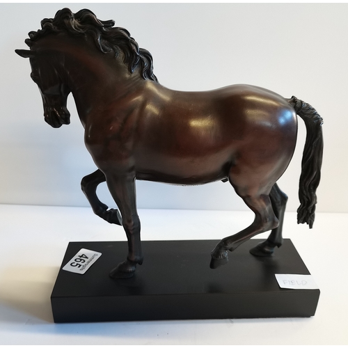 465 - Figure of a horse on stand