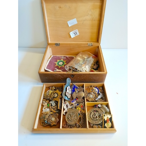 531 - Collection of Military badges and buttons