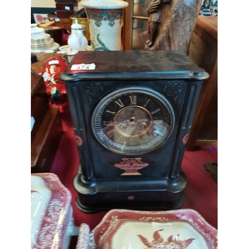 474 - Marble mantle clock