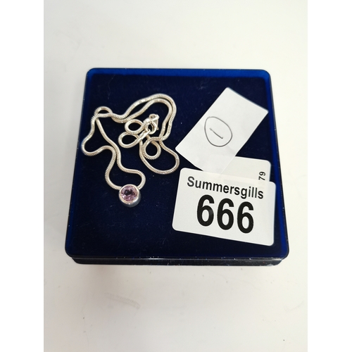 666 - Silver necklace