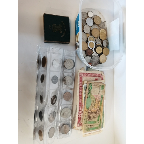 705 - Miscellaneous coins and notes