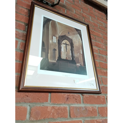 712 - Limited edition print of Ampleforth church