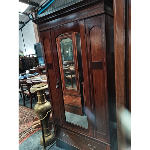 948 - 5 piece Edwardian inlaid bedroom suite