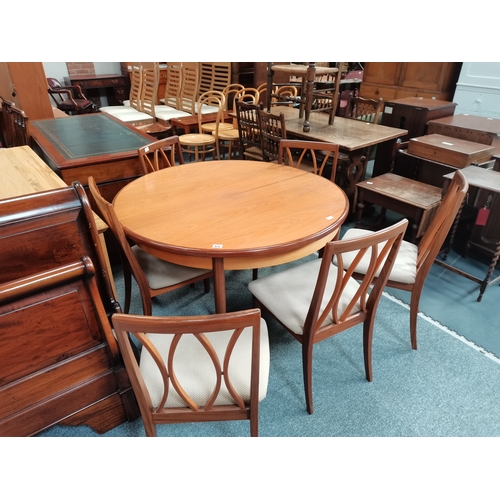 972 - Teak G Plan extending dining table and 6 chairs