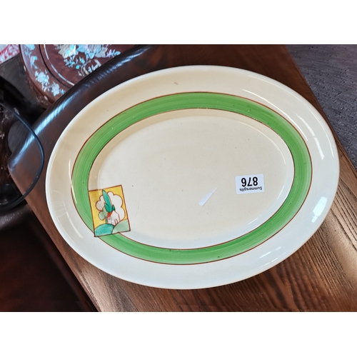 876 - Clarice Cliff Bizarre plate