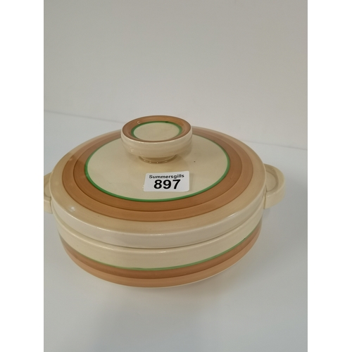 897 - Clarice cliff newport pottery tureen