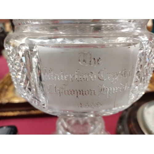 85 - Waterford Crystal Champion Hurdle 1989 Racing Trophy  ( slight chip on finual )