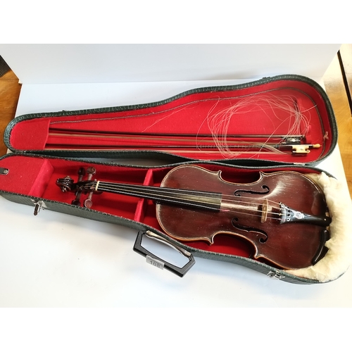 108 - Special Orchestral Violin with excellent quality bow plus other