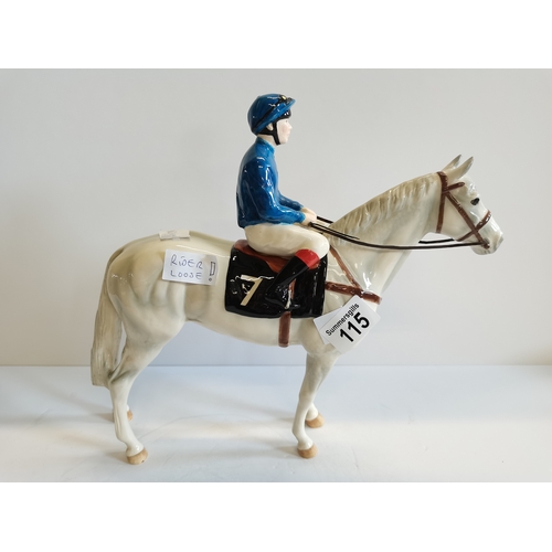 115 - Racehorse with Jockey Beswick