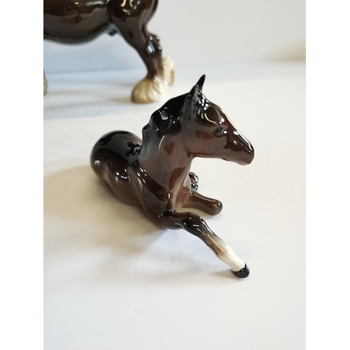 124 - Beswick foal and Carthorse (check beswick??