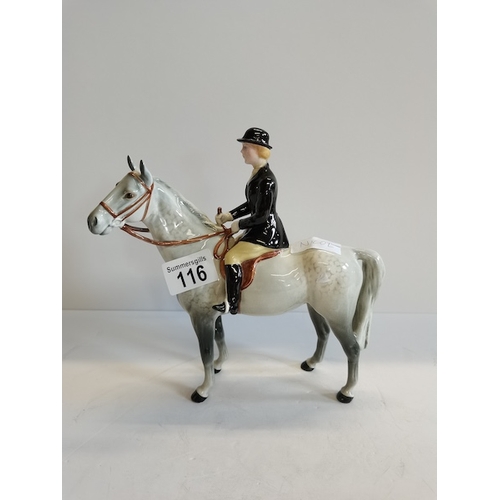 116 - Rider on Horse Beswick Damaged Leg