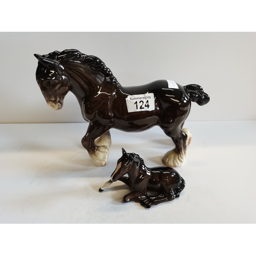 124 - Beswick foal and Carthorse (check beswick??