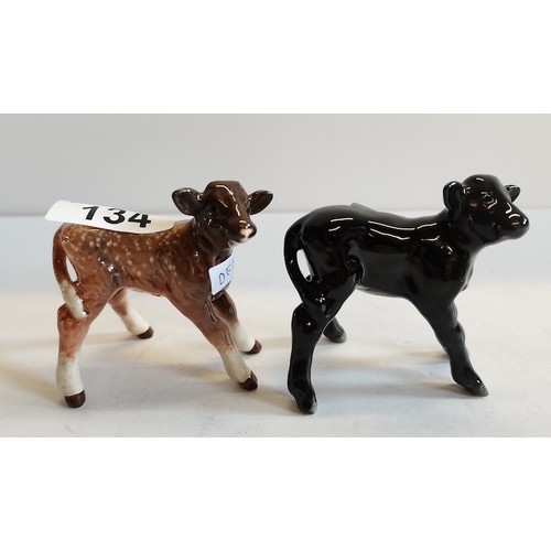 134 - Beswick Calfs x 2