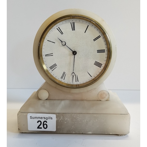 26 - Small French Marble Clock