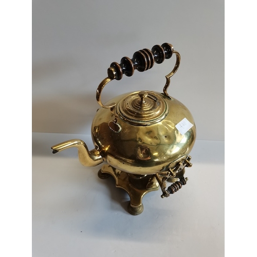 73 - Brass Teapot on Stand