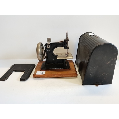 75 - Small Childs Sewing Machine By Federation