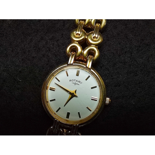 376 - Gold plate ladiesv Rotary watch