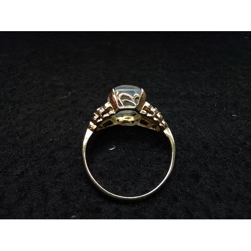 439 - Moonstone and gold ring