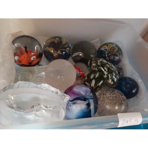 245a - Collection of paperweights