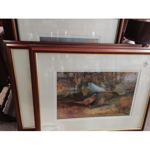 472 - Set of 3 Archibauld Thorburn ltd edition prints