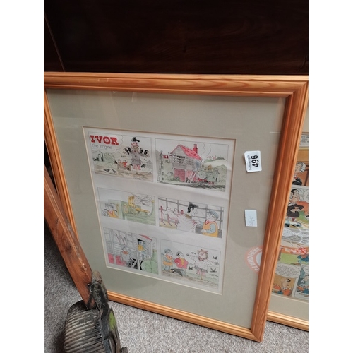 496 - Framed Artists original artwork for 