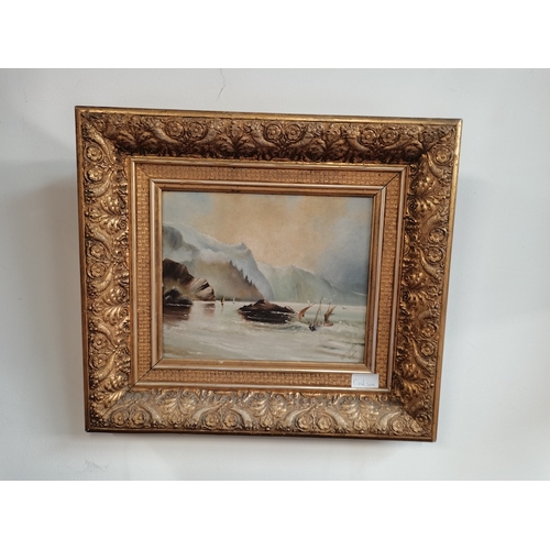 484 - Oil  on board of oriental scene by W Wills