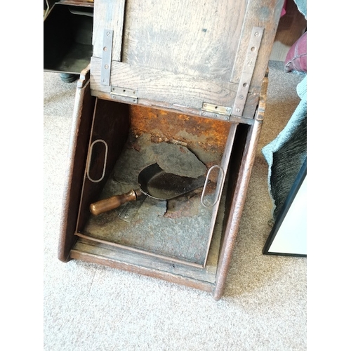 59 - Wooden Fireside Coal Bucket