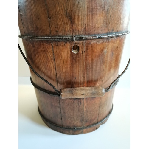 40 - Old wooden Fireside Bucket