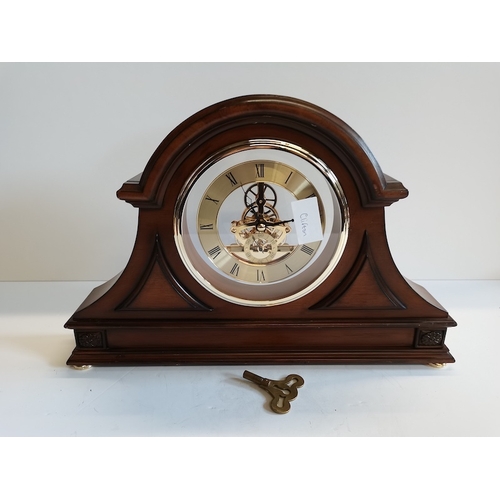 50 - Skeleton Mantle Clock (working )