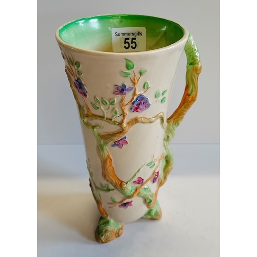 55 - Clarice Cliff Newport pottery hand painted vase