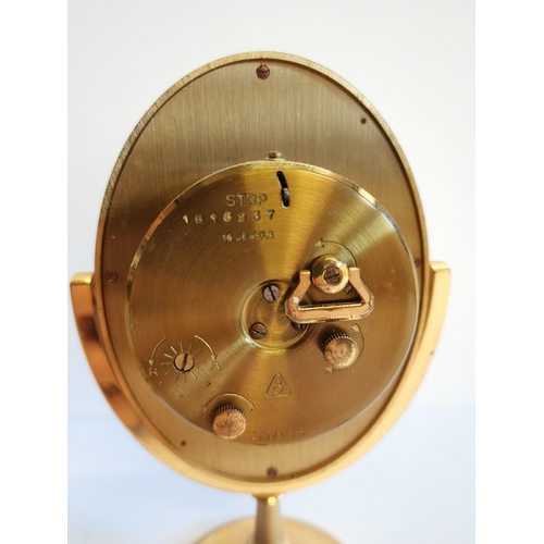 210 - Carriage Clock plus Oval Wind up Clock