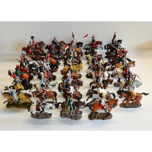 143 - Large Selection of Hand Painted lead mounted Soldiers Del Prado Collection.  Mostly of Napoleonic Wa... 