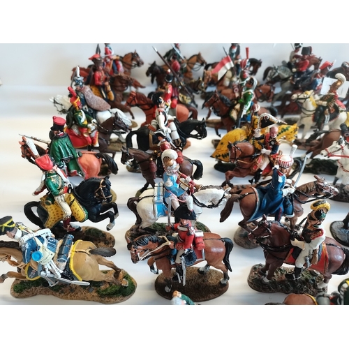 143 - Large Selection of Hand Painted lead mounted Soldiers Del Prado Collection.  Mostly of Napoleonic Wa... 