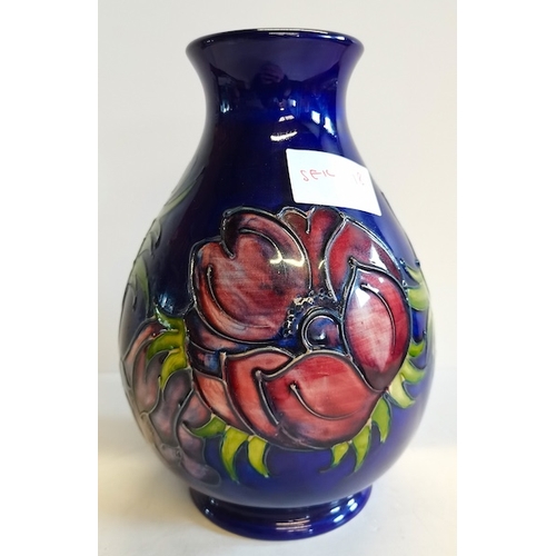 178 - Moorcroft Poppy vase 19cm height