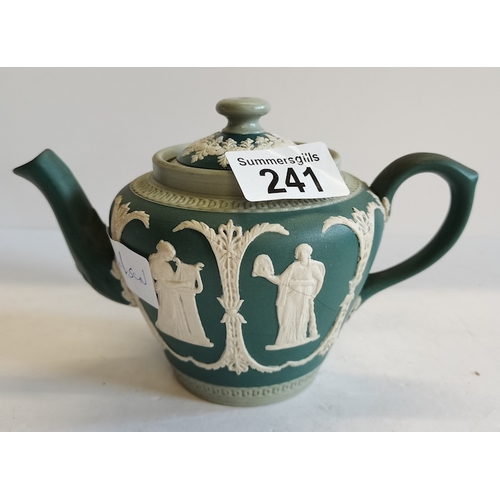 241 - Wedgewood Green Teapot