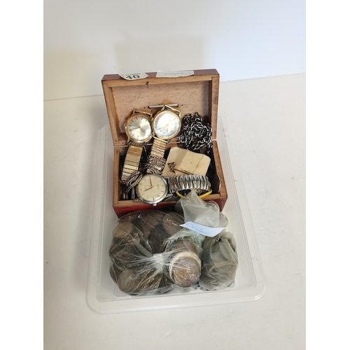 340 - Selection Coins watches etc