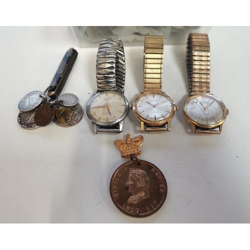 340 - Selection Coins watches etc