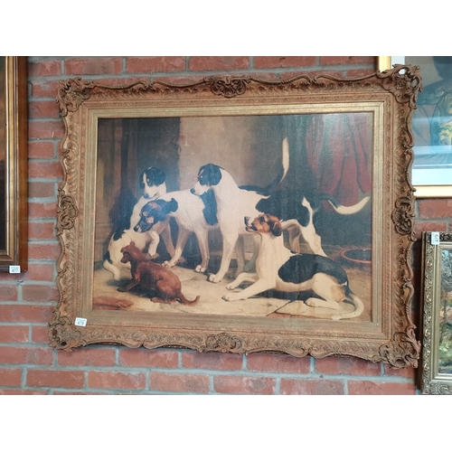 478 - Large repro picture of dogs