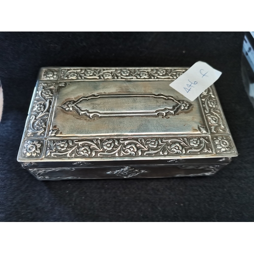 446f - Indian Silver box