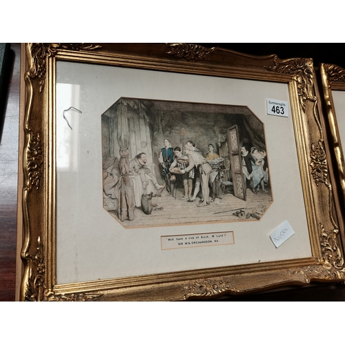 463 - Pair of prints by Sir WQ Orchardson