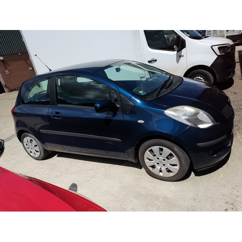 518A - Toyota Yaris T3 1.3 Petrol 08-07-2008 YL08HNC In Blue Low Mileage MOT 25th August 21